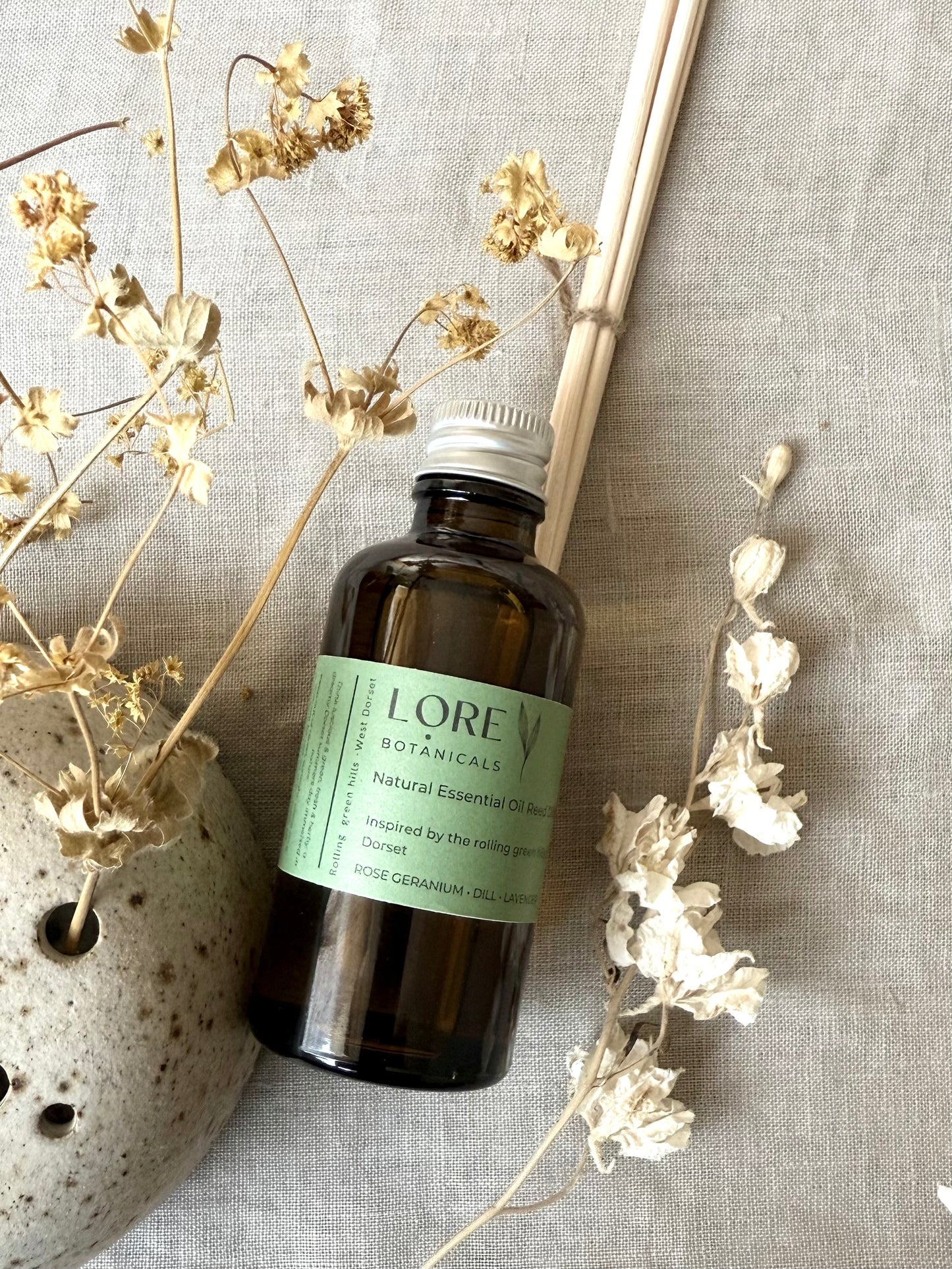 Dorset - Rolling Green Hills Natural Reed Diffusers 50ml - Floral - Herbaceous - Fresh