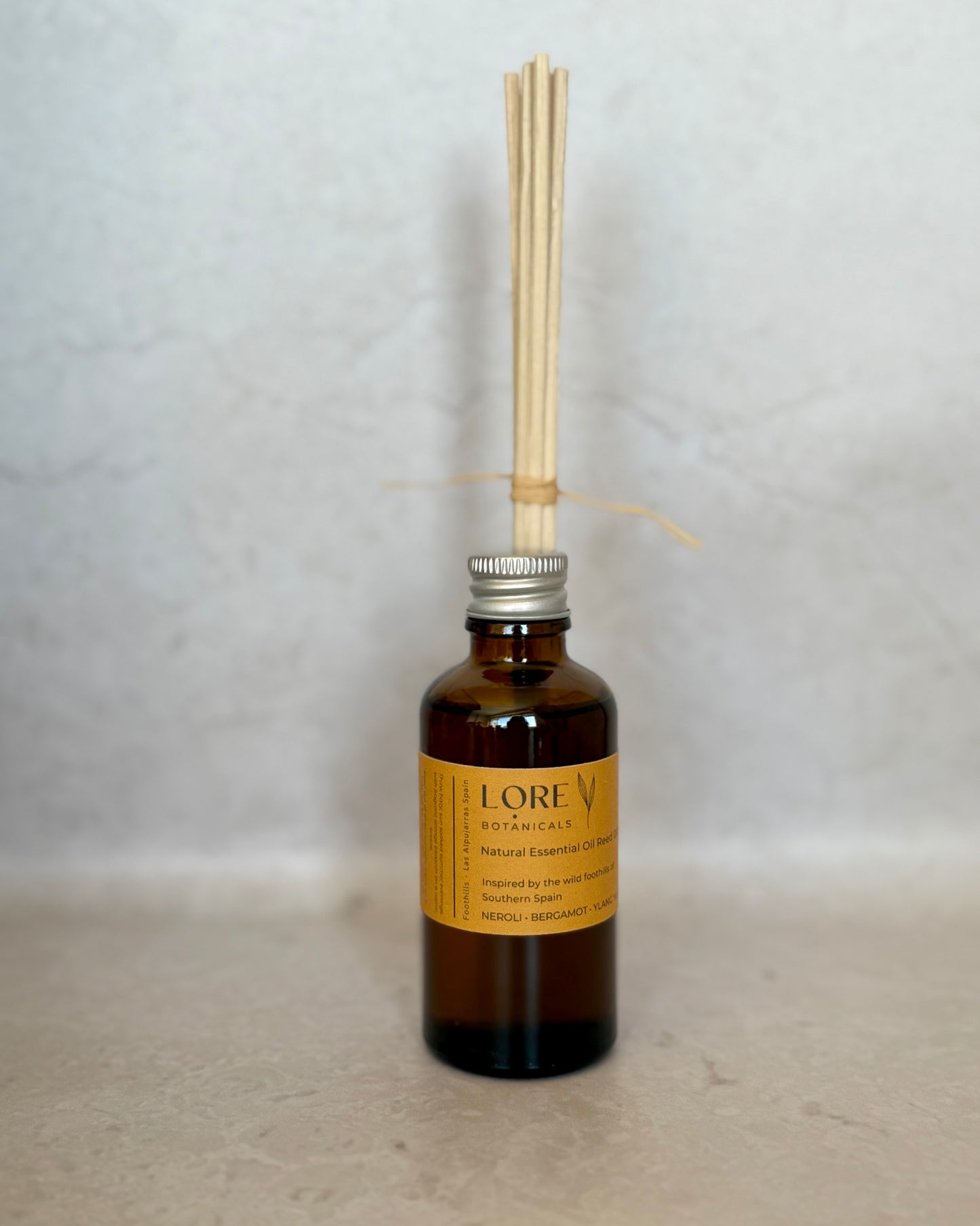 Inspired by the wild foothills of southern Europe, this essential oil reed diffuser blend has been lovingly formulated to transport the senses to the Andalusian hills of Las Alpujarras, Spain.
Think hazy sun soaked summer evenings with fragrant orange blossom on a warm breeze.
Main scent profile: Neroli / Bergamot / Ylang Ylang Citrus - Fragrant - Uplifting