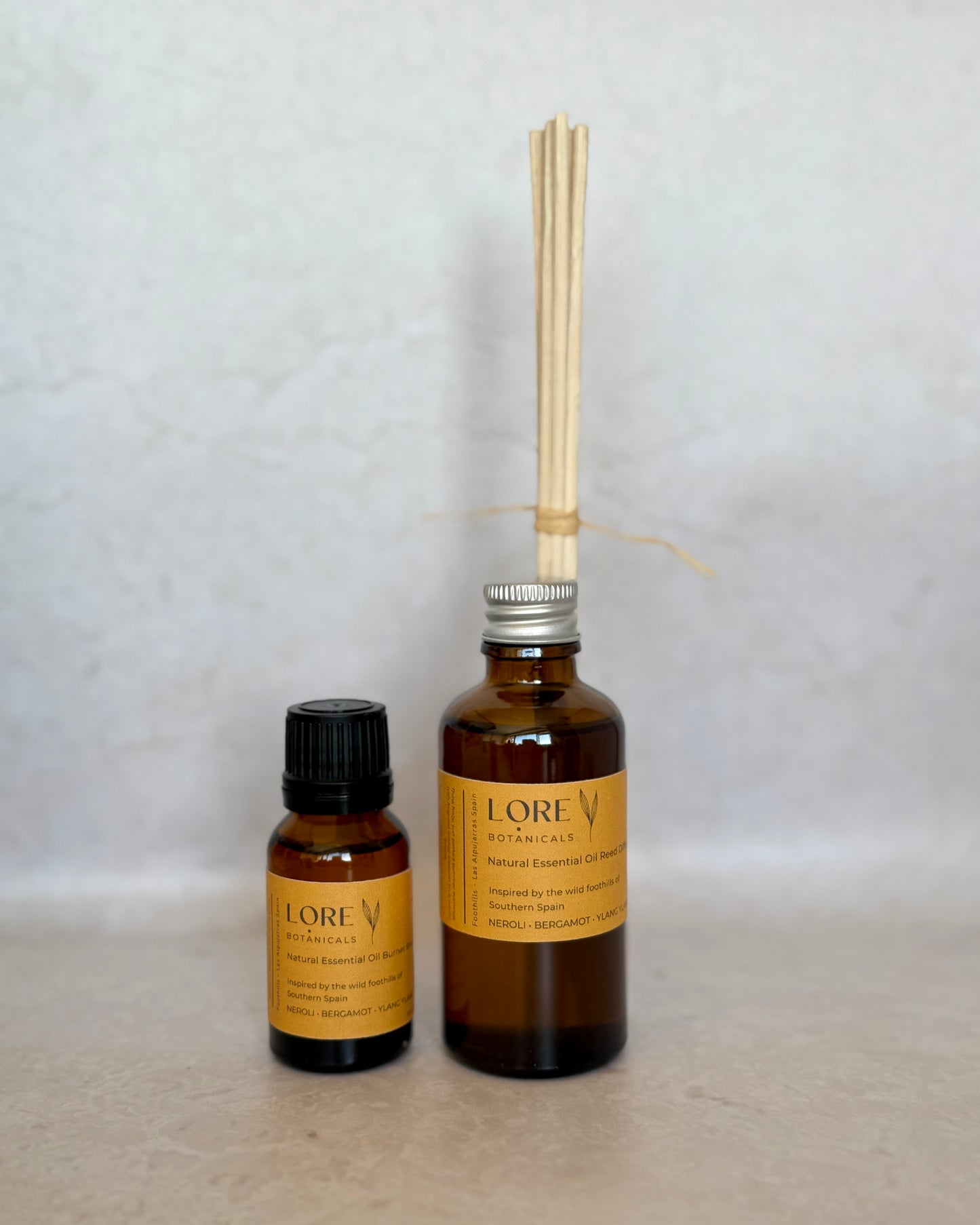 Inspired by the wild foothills of southern Europe, this essential oil reed diffuser blend has been lovingly formulated to transport the senses to the Andalusian hills of Las Alpujarras, Spain.
Think hazy sun soaked summer evenings with fragrant orange blossom on a warm breeze.
Main scent profile: Neroli / Bergamot / Ylang Ylang Citrus - Fragrant - Uplifting