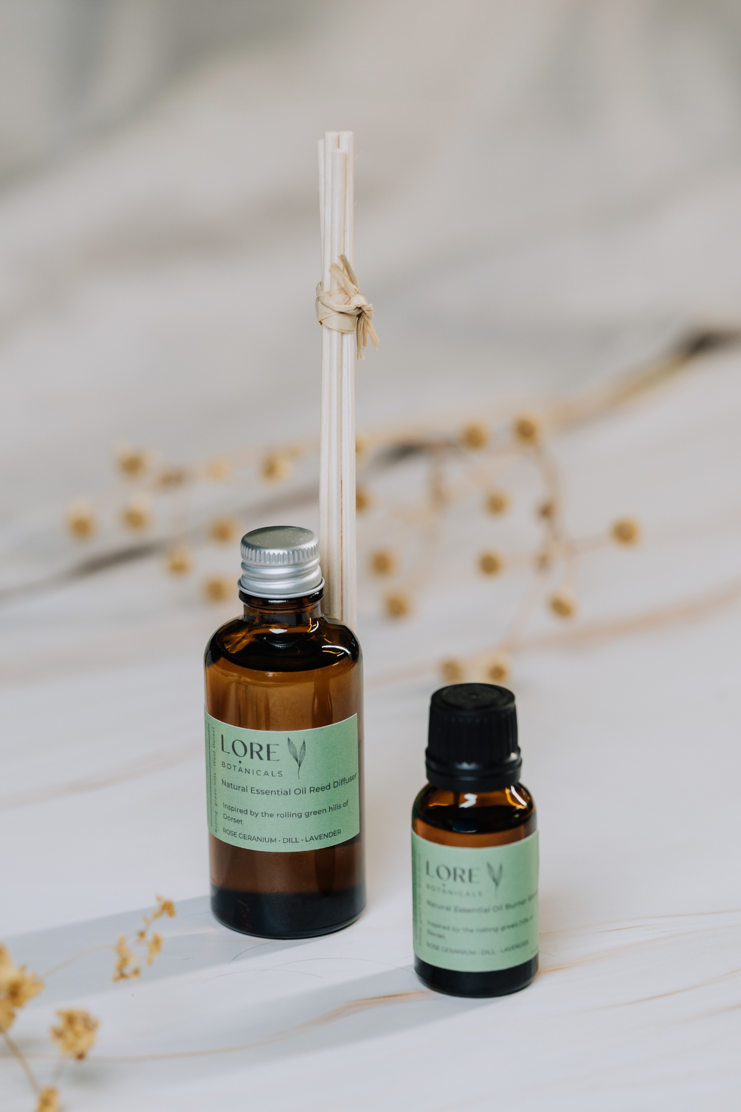 Dorset - Rolling Green Hills Natural Reed Diffusers 50ml - Floral - Herbaceous - Fresh