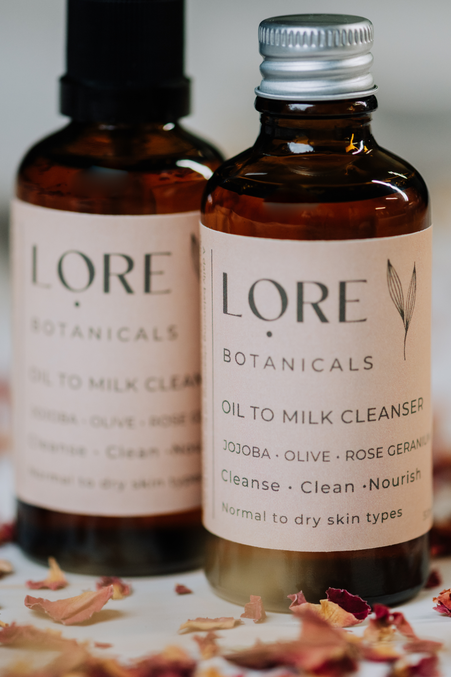 Oil To Milk Cleanser Jojoba Olive Rose Geranium - Normal to dry skin types 50ml