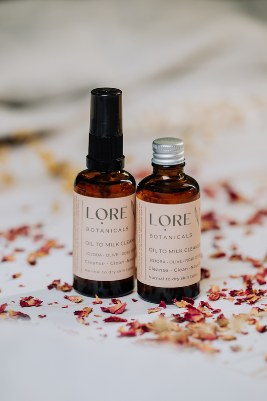 Oil To Milk Cleanser Jojoba Olive Rose Geranium - Normal to dry skin types 50ml