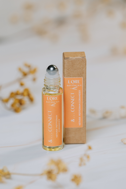 &. . . .Connect - • Vetiver • Petitgrain • Coriander - When in need of feeling centred & rooted