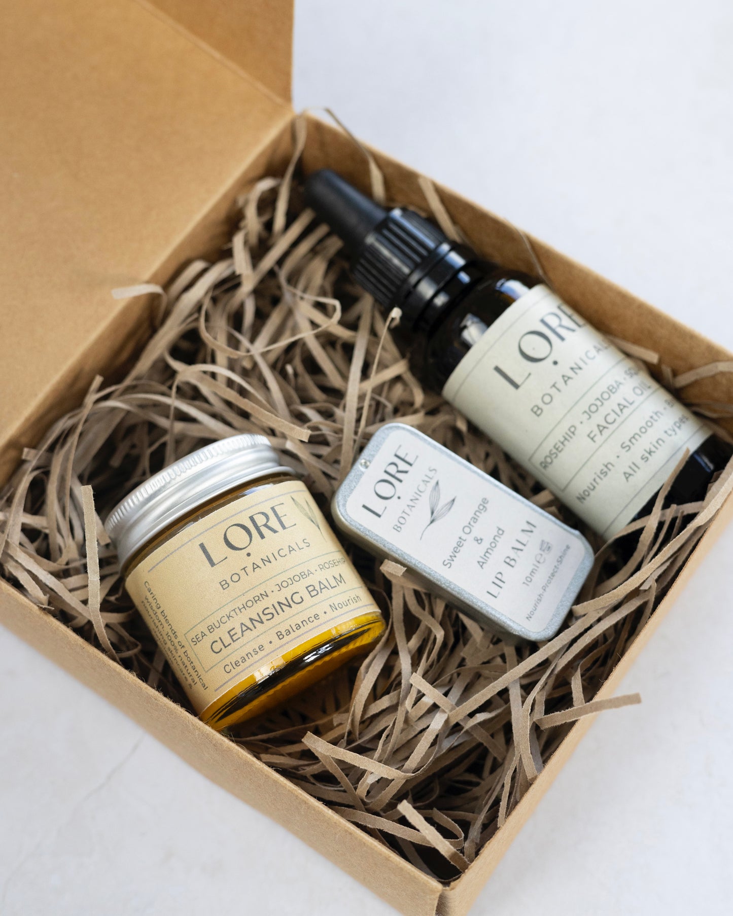 Natural skincare gift box