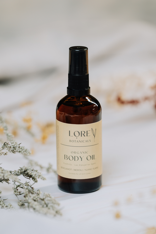 Organic body oil - Spain ‘foothills’ Las Alpujarras - Citrus - Fragrant - Uplifting