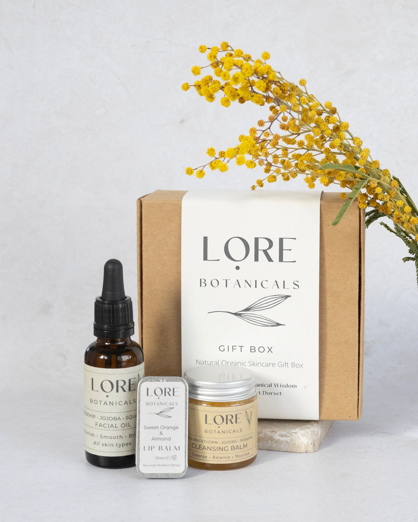 Natural skincare gift box