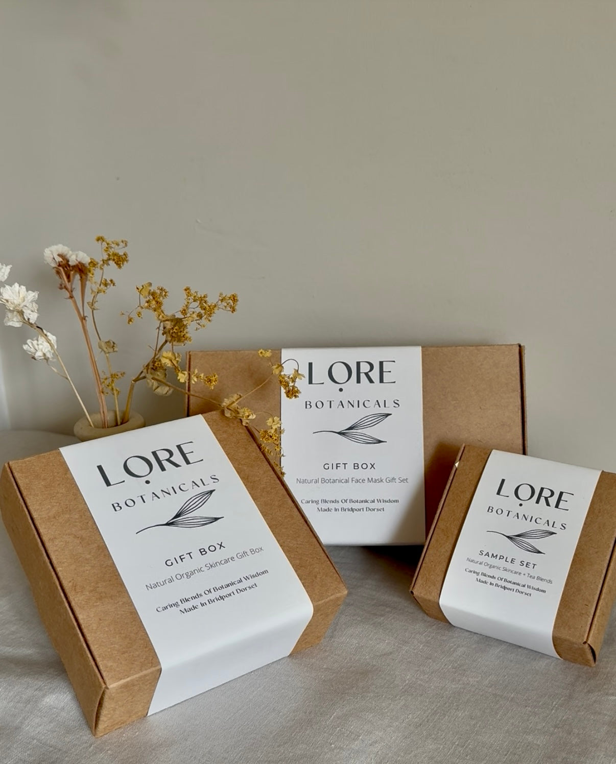 Natural Organic Skincare Gift Box - Facial oil / Cleansing balm / Lip balm