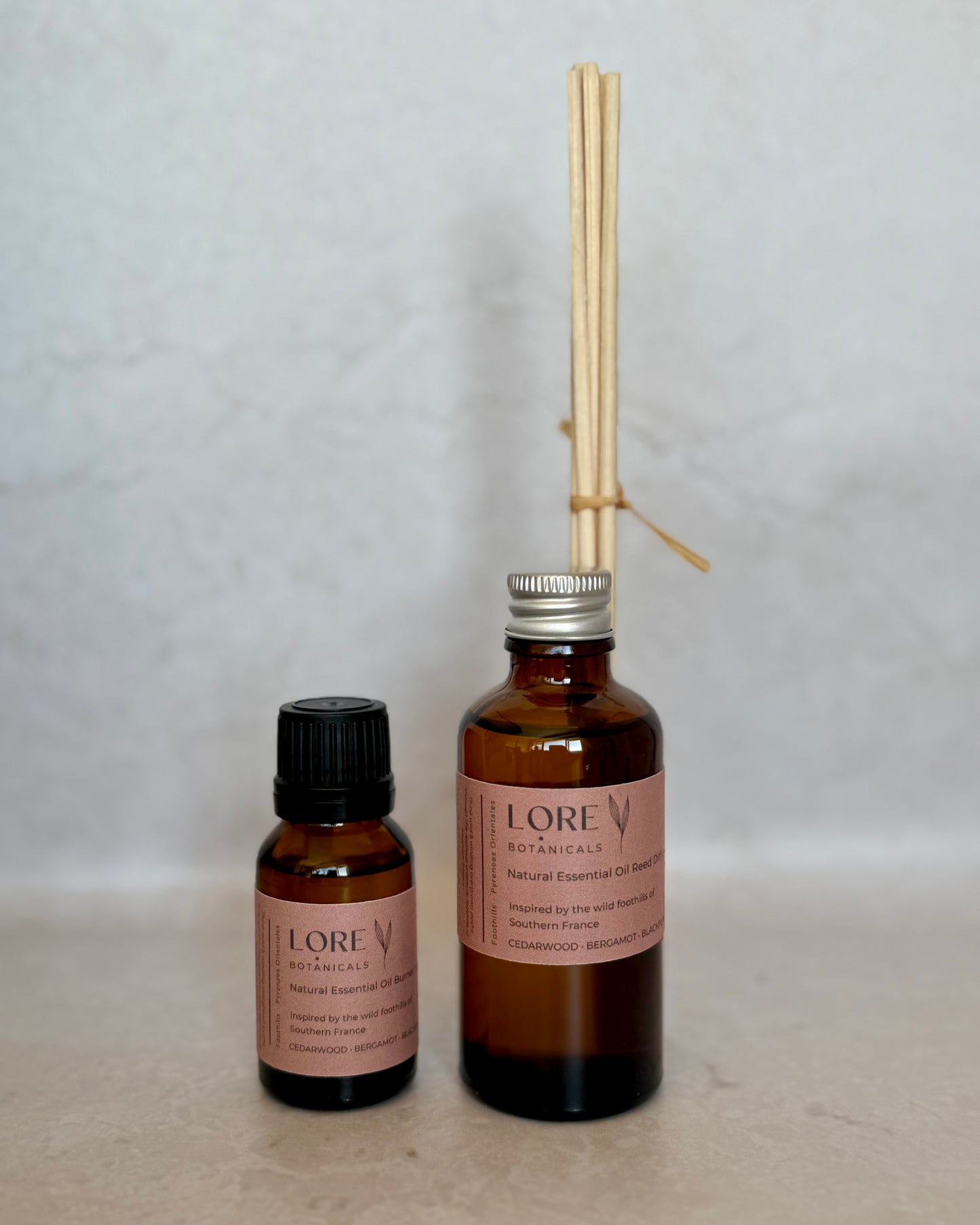 Inspired by the wild foothills of southern Europe, this essential oil blend has been lovingly formulated to transport the senses to the Pyrenees Orientales in  France with its abundant & untamed flora & fauna. 

Think wild & winding overgrown paths through the resinous aromatic foothills of southern France. 

Main scent profile:  Cedearwood / Bergamot / Blackpepper - Resinous - Spicey - Woody