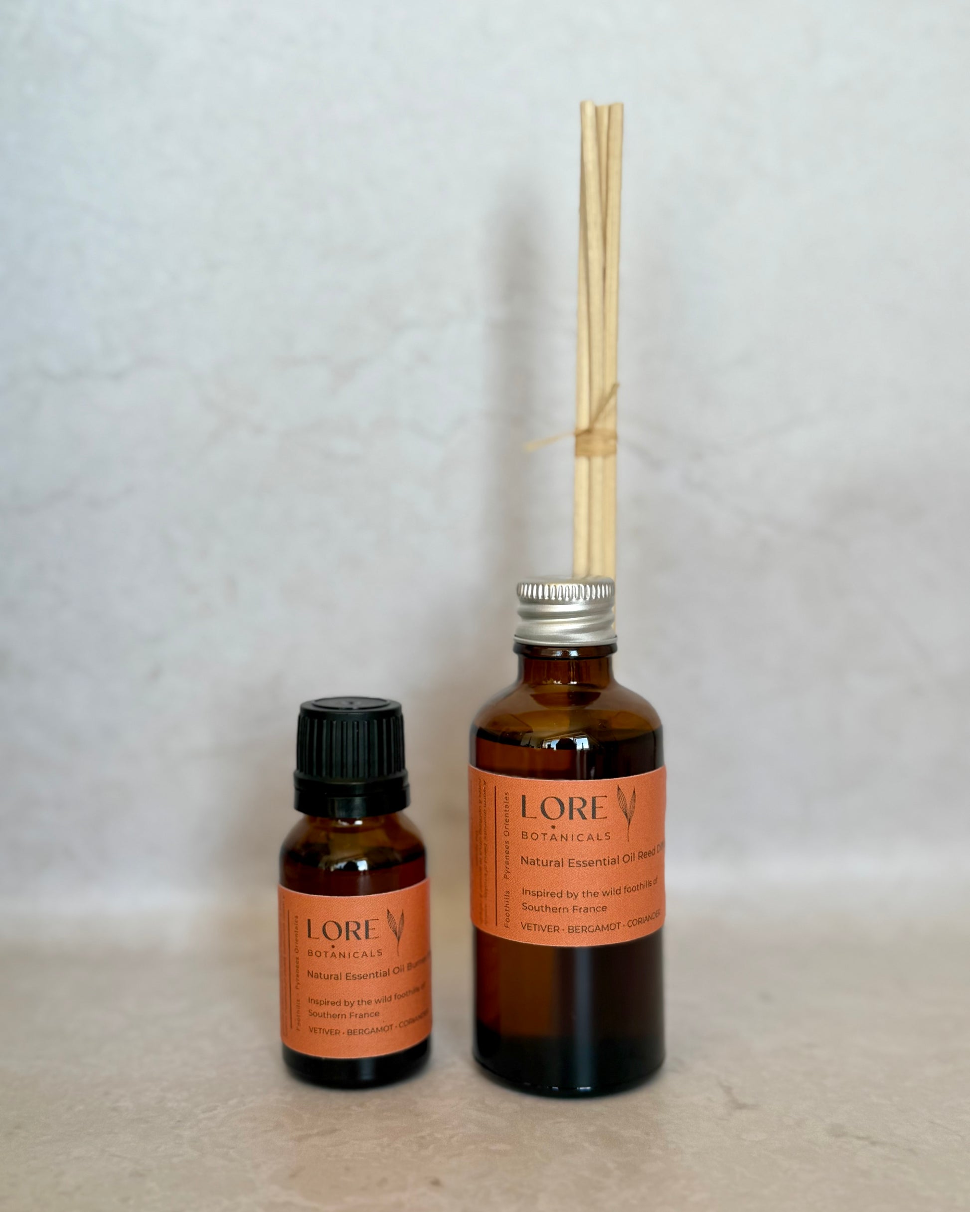 Inspired by the wild foothills of southern Europe, this essential oil blend has been lovingly formulated to transport the senses to the Pyrenees Orientales in  France with its abundant & untamed flora & fauna. 

Think wild & winding overgrown paths through the resinous aromatic foothills of southern France. 

Main scent profile:  Vetiver / Bergamot / Coriander  Woody - Smokey - Aromatic