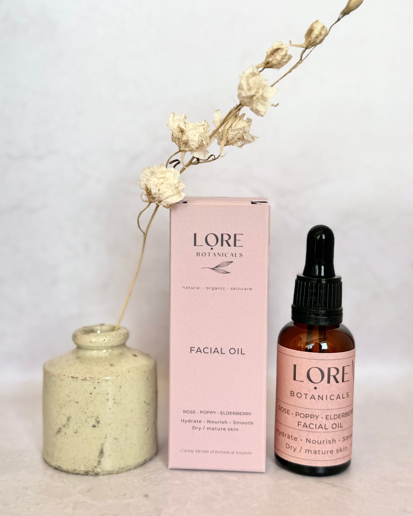 This sumptuous facial oil blend for dry / mature skin contains not just one but three types of rose oil! 

We get the most wonderful feedback from women whose skin has changed due to menopause or perimenopause; from customers who struggle with their skin over the winter months & people who suffer with Rosacea. 