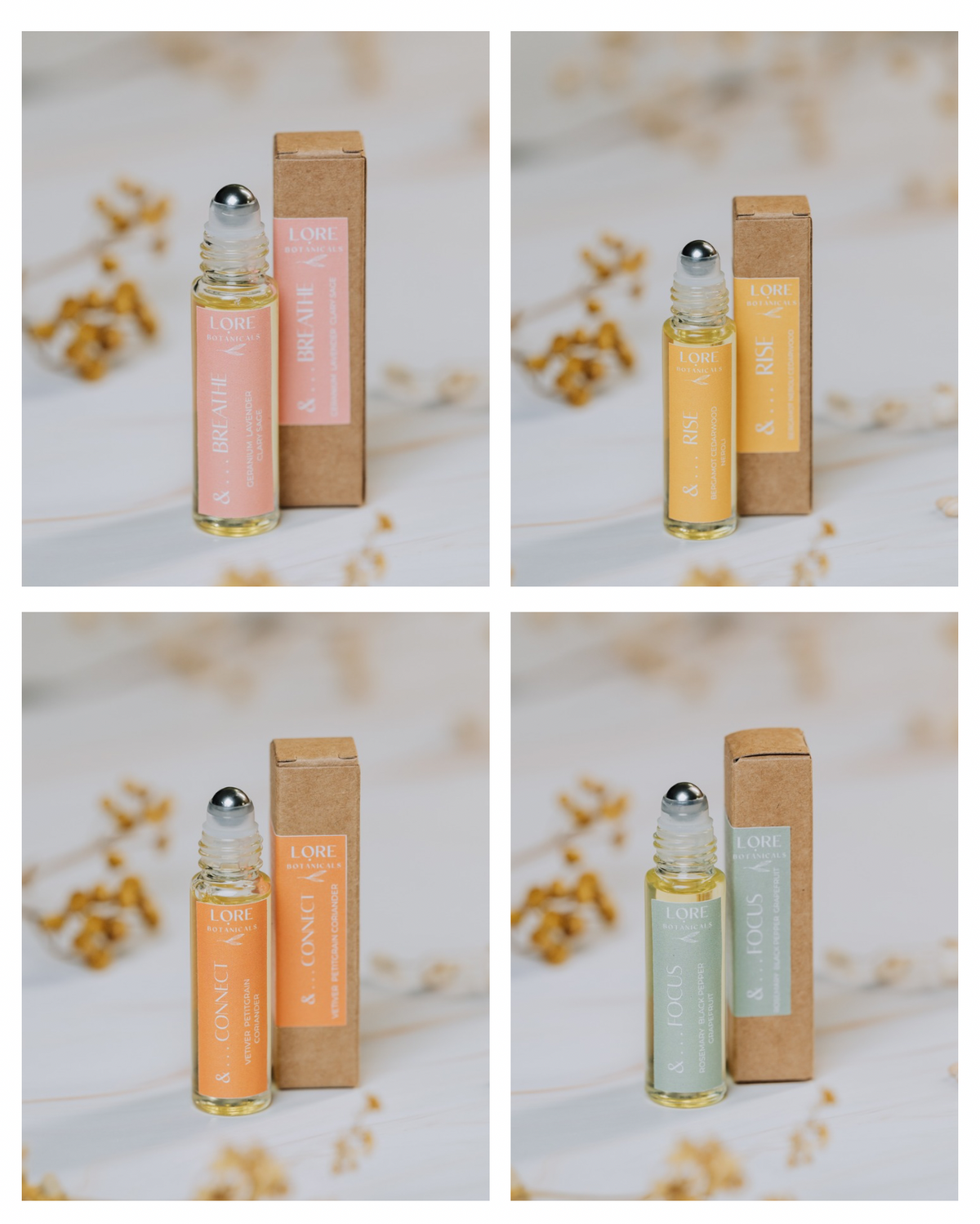 &. . . Breathe  • Geranium • Lavender • Clary-Sage - calm overwhelm & busy minds.